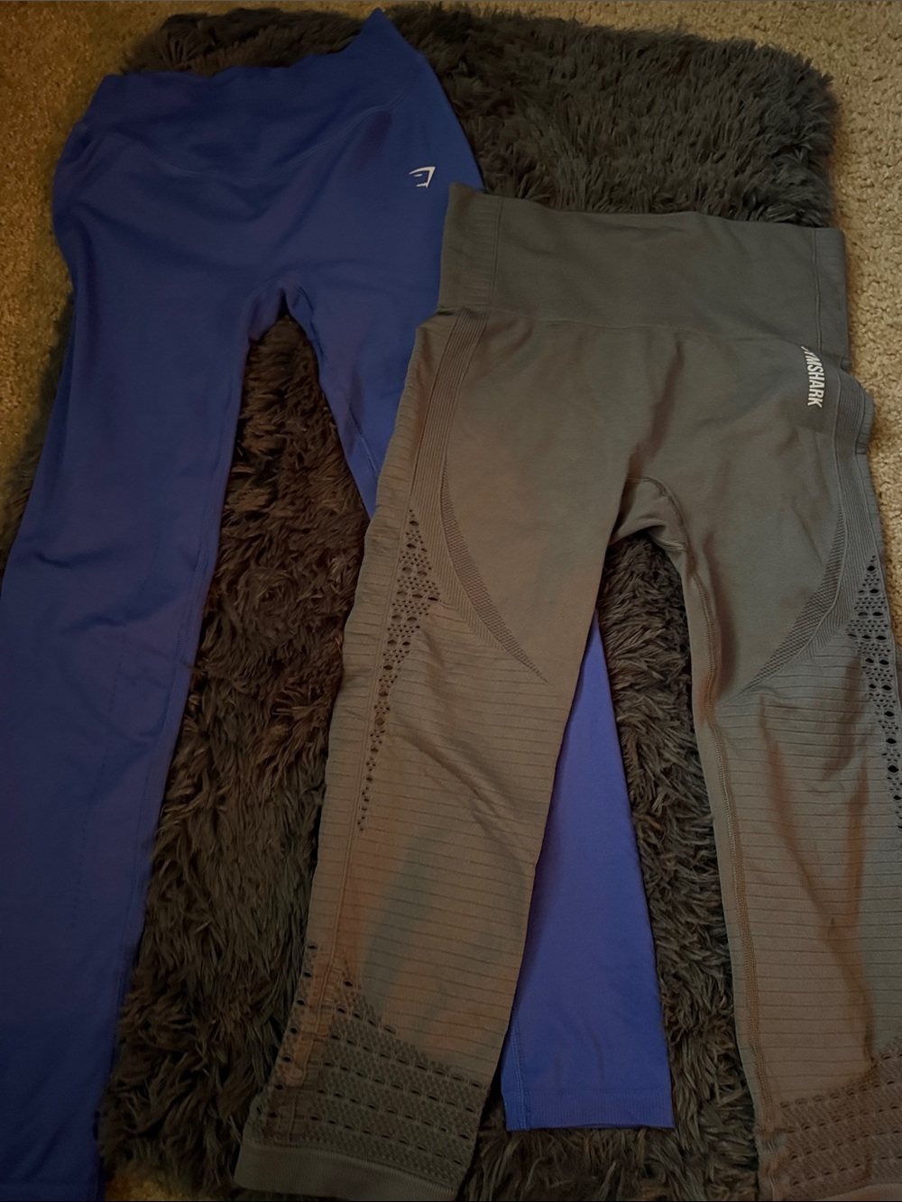 2/$20 Gymshark Women’s  Gray and Blue Seamless Leggings